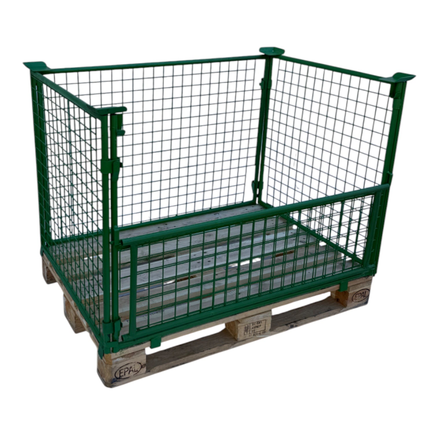 gitterbox gb013a opzetranden groen 1200 x 800 x 800 mm