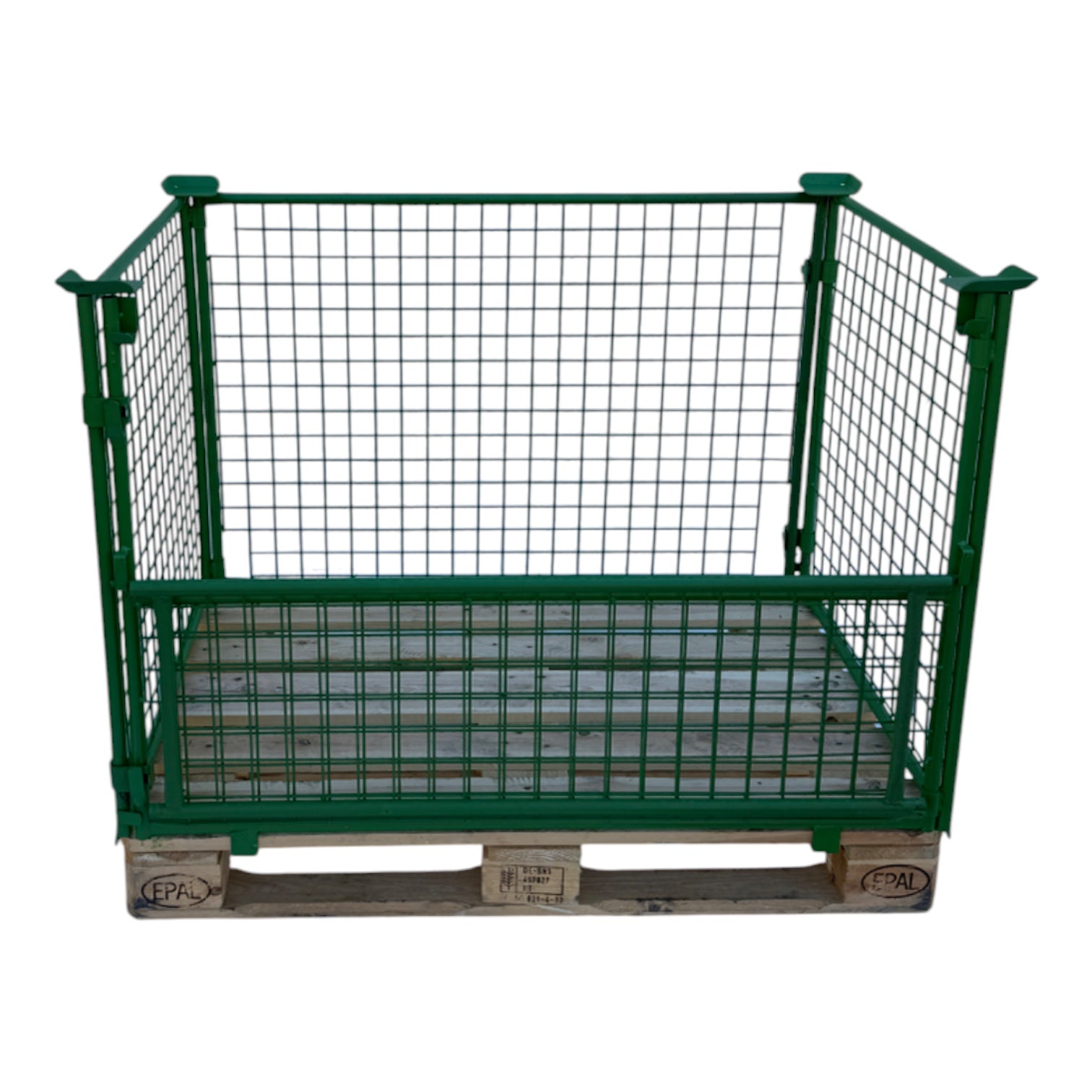 gitterbox gb013a opzetranden groen 1200 x 800 x 800 mm