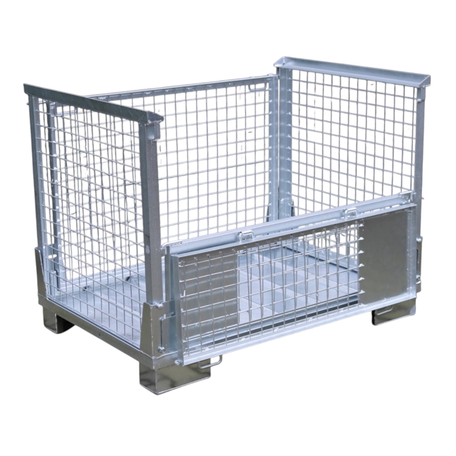 gitterbox gb035 inklapbaar gegalvaniseerd 835 x 1240 x 970 mm