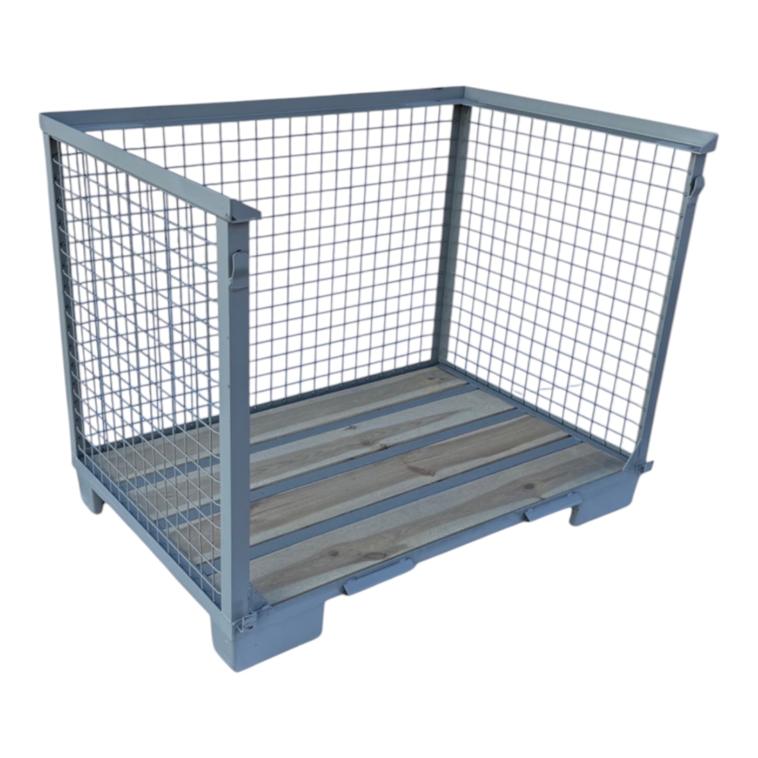 gitterbox gb011 afneembaar front nieuw grijs 1240 x 835 x 970 mm