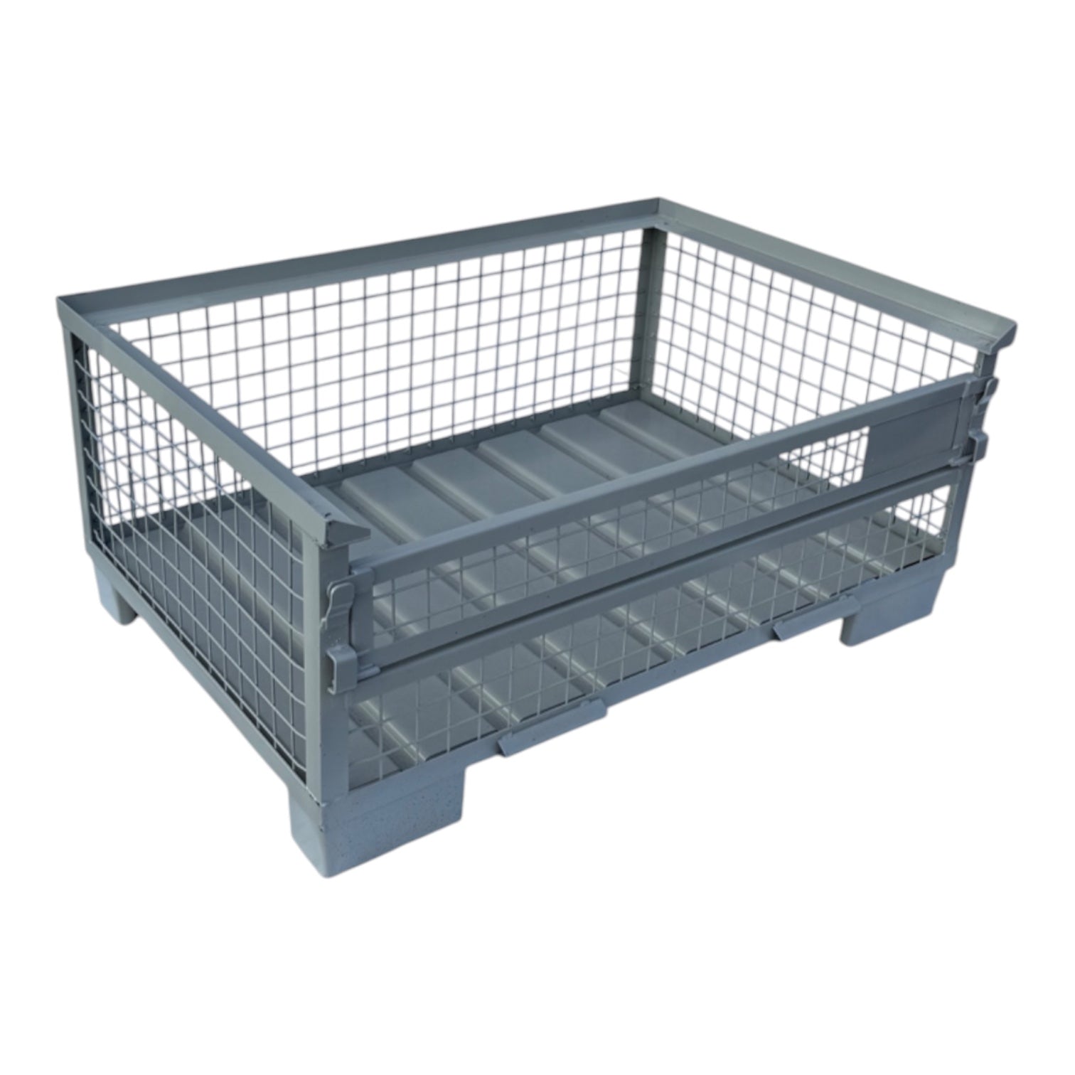 gitterbox gb017 half met stalen bodem en 1 klep 1240 x 835 x 550 mm