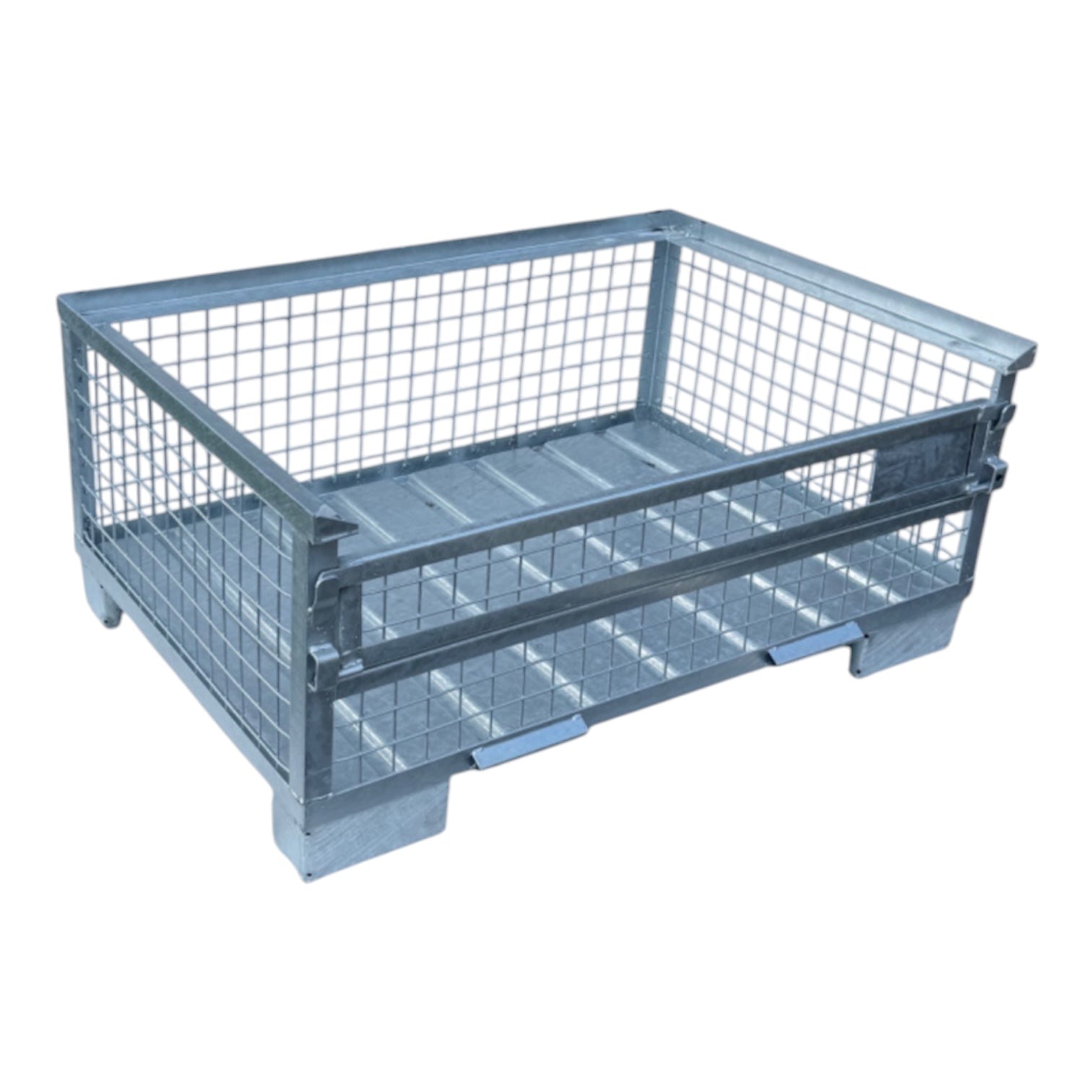 gitterbox gb022 half verzinkt met 1 klep 1240 x 835 x 550 mm