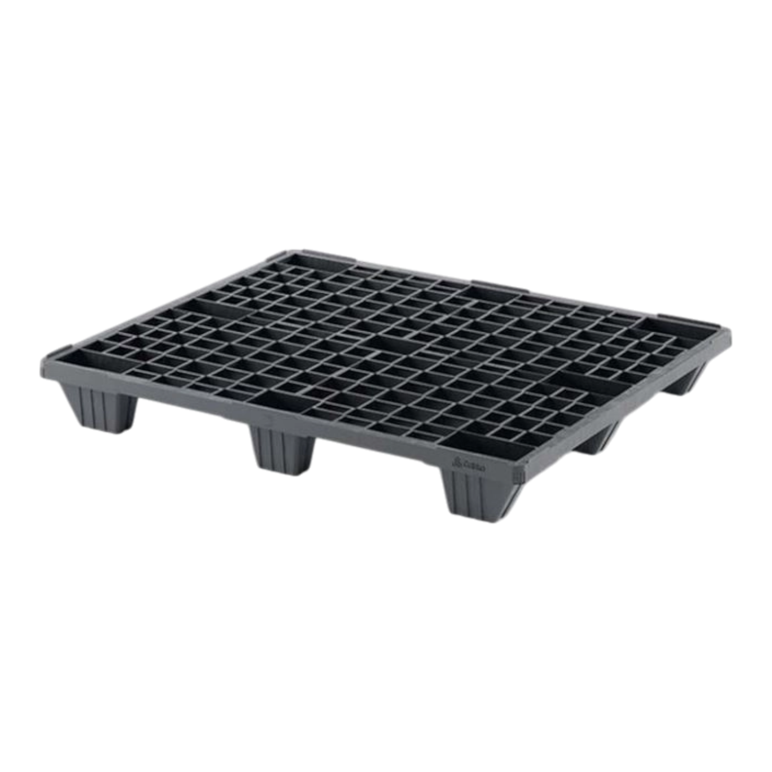 kunststof pallet nestbaar open 1000 x 1200 mm kp004 nieuw, 15 stuks
