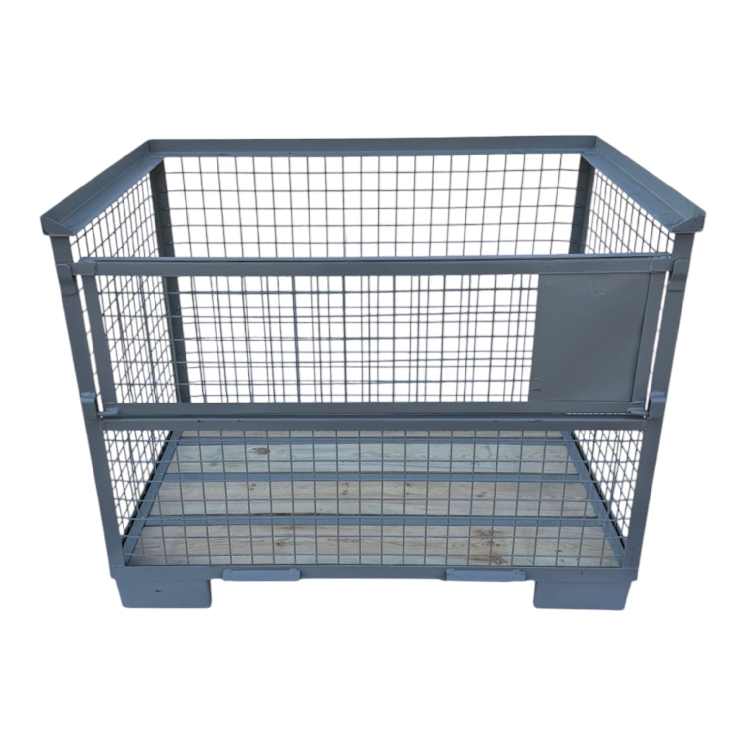 Gitterbox GB007A XL hout met staal nieuw grijs 1240 x 1035 x 970 mm - Afbeelding 12