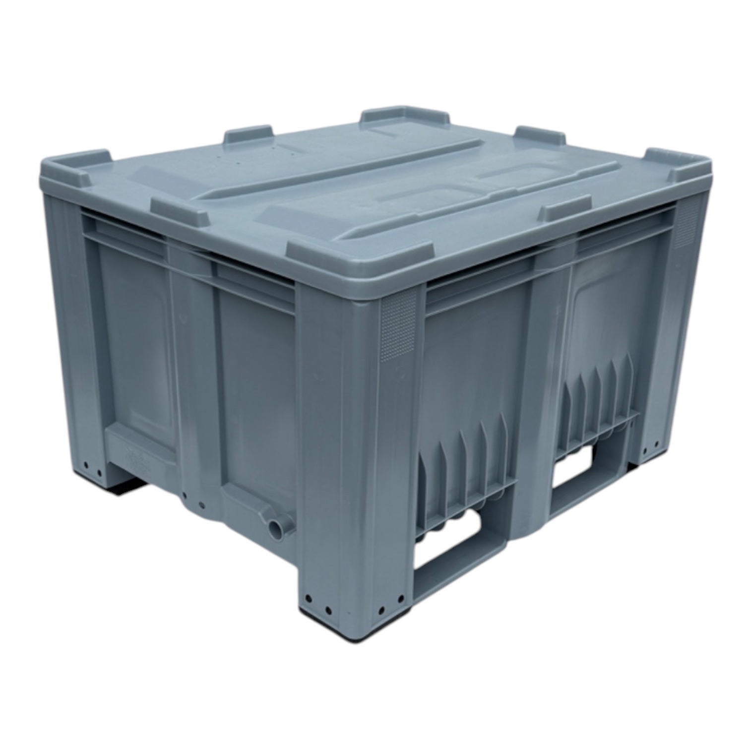 kunststof palletbox pb019 nieuw met 2 sleden 1200 x 1000 x 765 mm