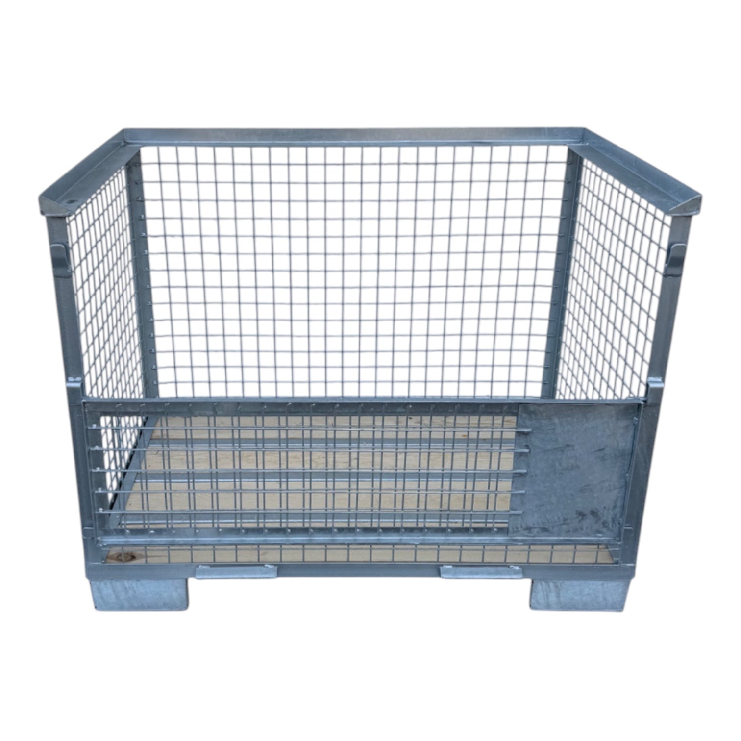 gitterbox gb009 verzinkt met 1 klep 1240 x 835 x 970 mm