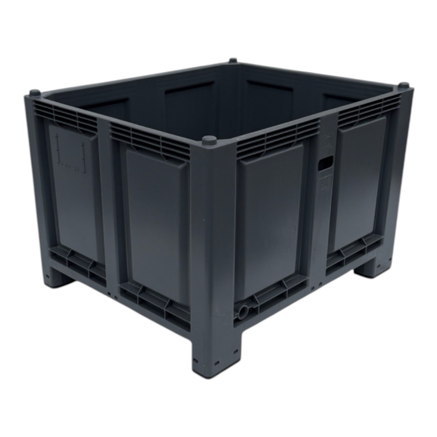 Kunststof palletbox PB011 nieuw zwart 1200 x 1000 x 830 mm - Afbeelding 15