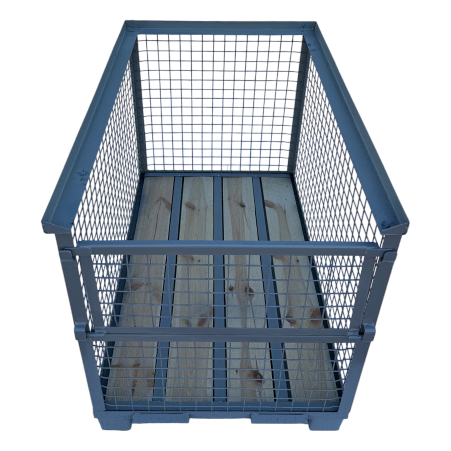 Gitterbox GB021 met 1 klep grijs 1240 x 835 x 970 mm - Afbeelding 13