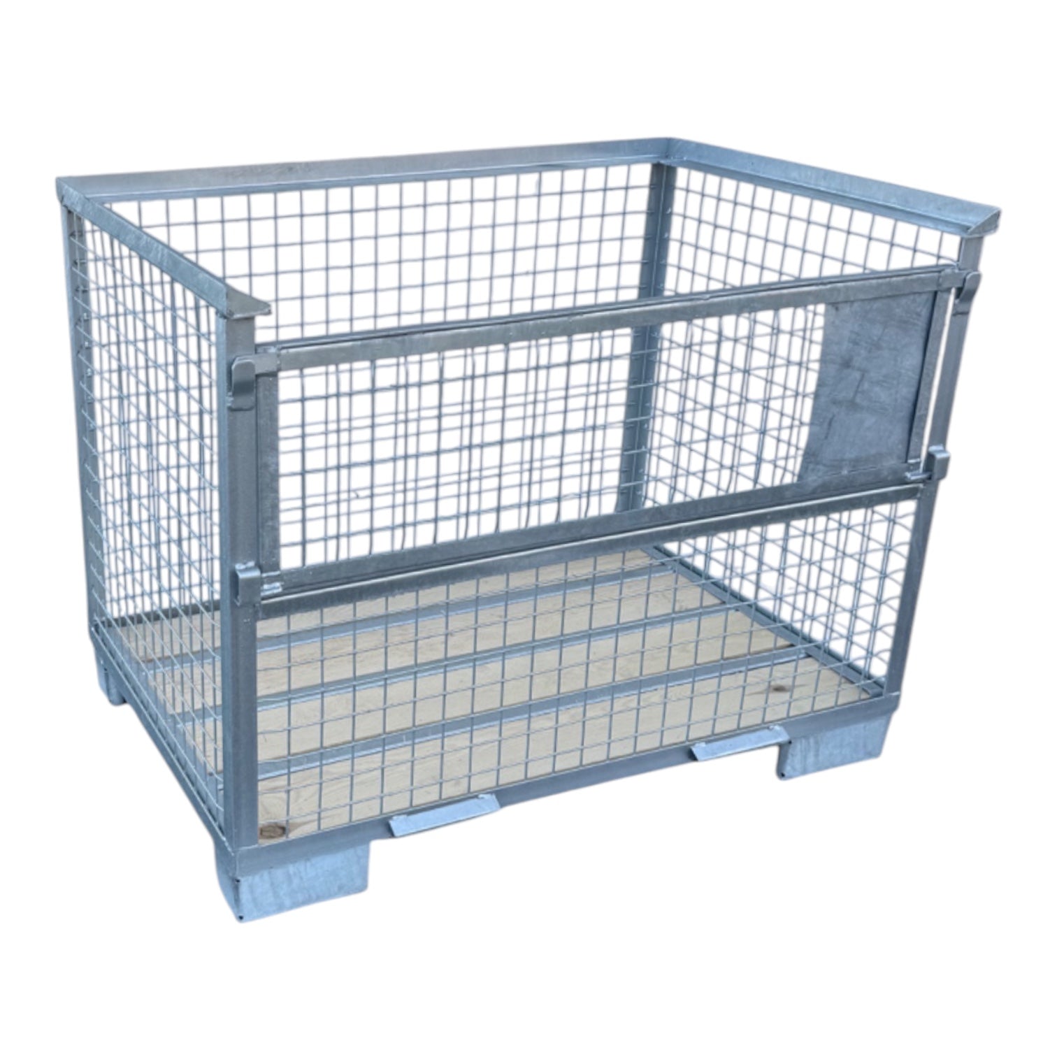 gitterbox gb009 verzinkt met 1 klep 1240 x 835 x 970 mm