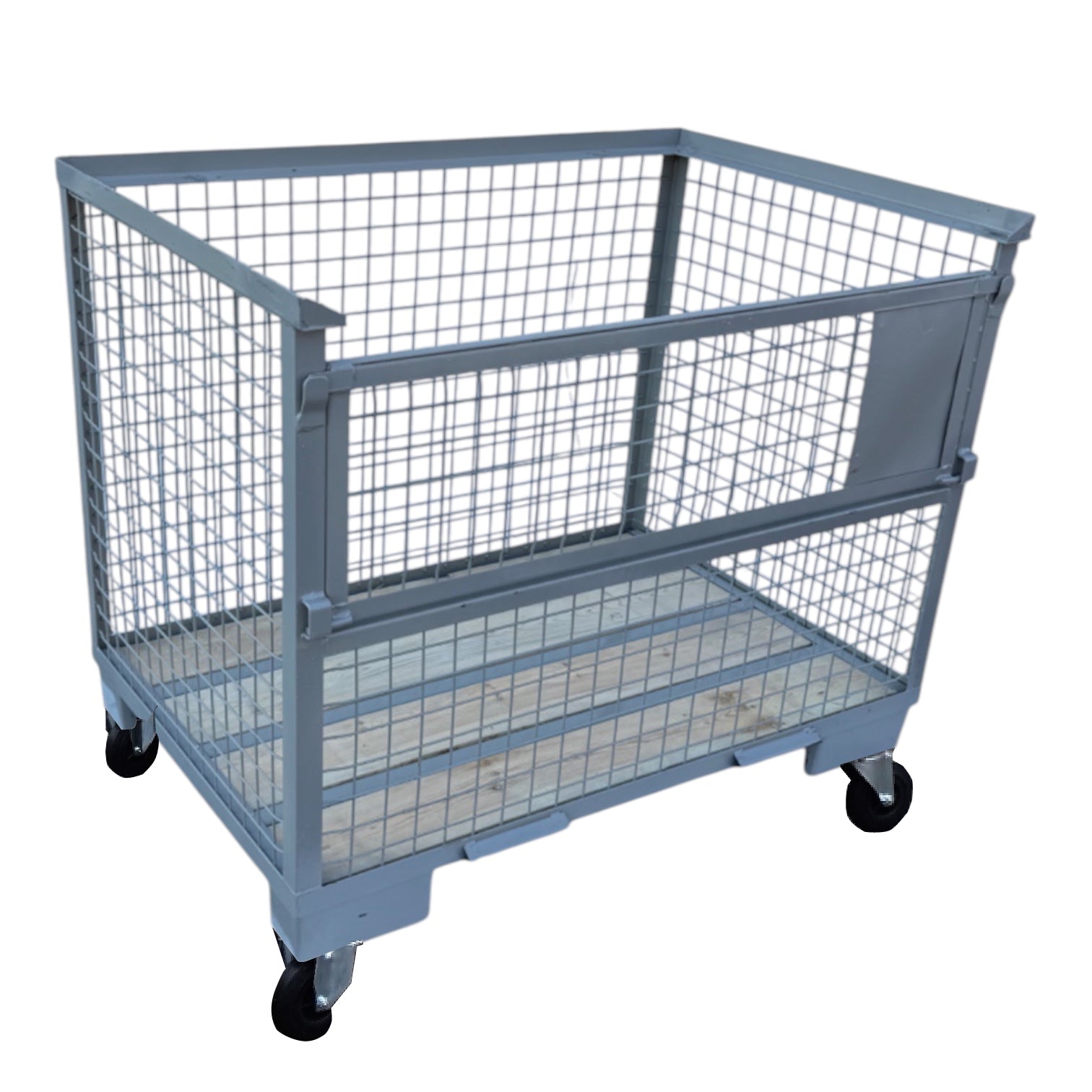gitterbox gb020 met wielen en 1 klep nieuw 1240 x 835 x 970 mm