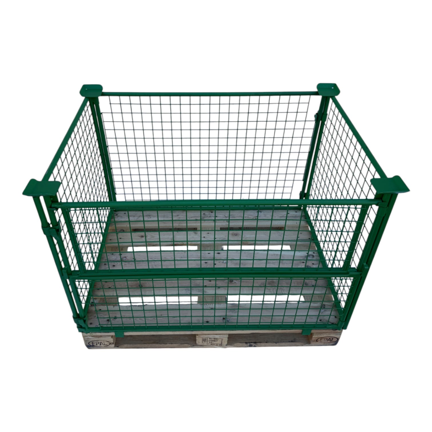 gitterbox gb013a opzetranden groen 1200 x 800 x 800 mm