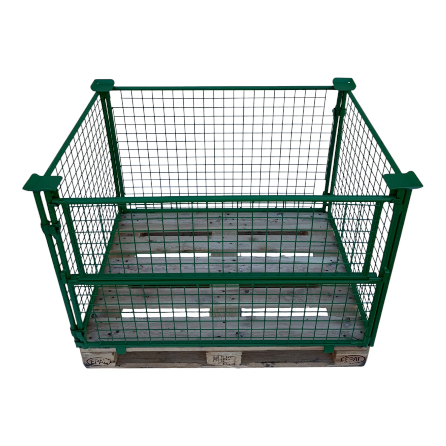 gitterbox gb013a opzetranden groen 1200 x 800 x 800 mm