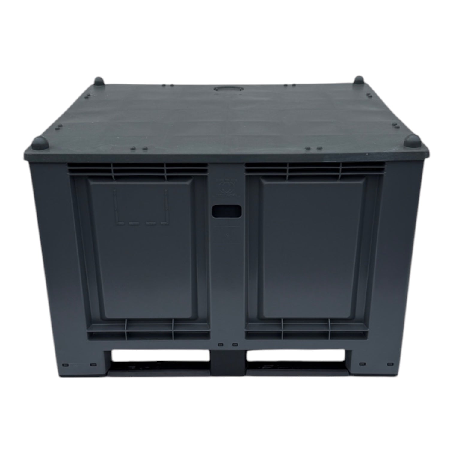 kunststof palletbox pb010 nieuw zwart 1200 x 1000 x 830 mm