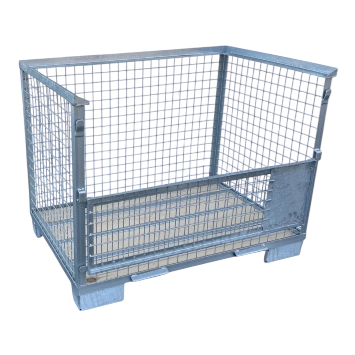 gitterbox gb009 verzinkt met 1 klep 1240 x 835 x 970 mm