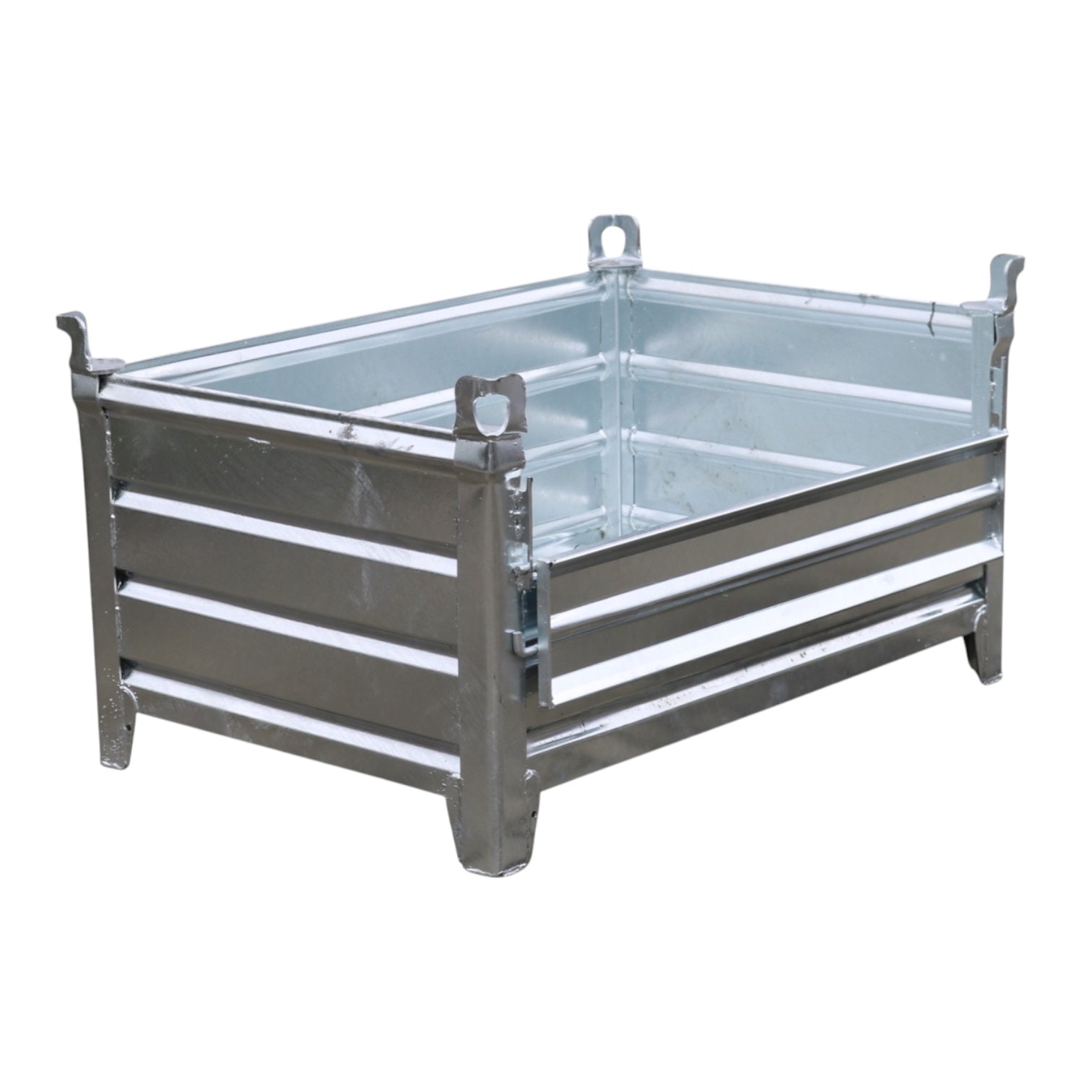 Verzinkte stapelbak L met 1 klep vaste constructie 1200 x 800 x 500 mm - Afbeelding 6