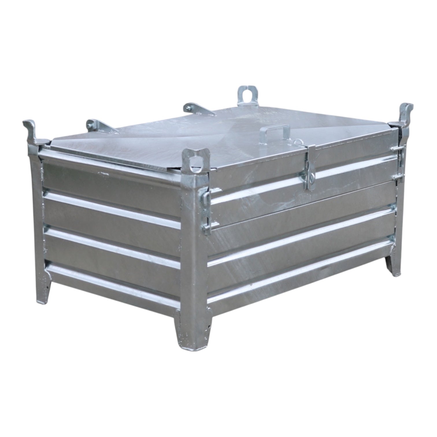Verzinkte stapelbak L met 2 kleppen vaste constructie 800 x 1200 x 500 - Afbeelding 11